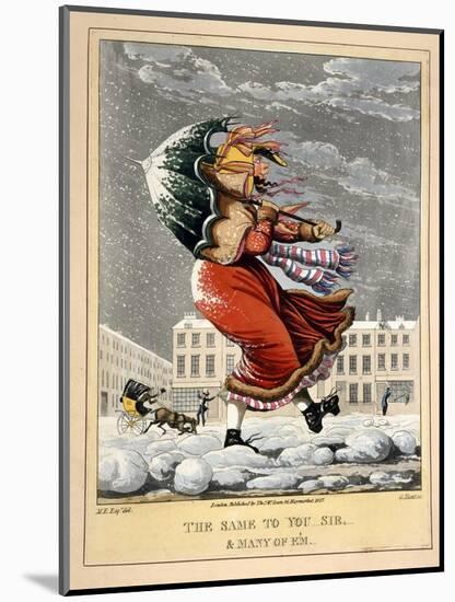 The Same to You, Sir, and Many of 'Em, London, 1827-null-Mounted Giclee Print