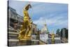 The Samson Fountain in Front of the Grand Peterhof Palace (Petrodvorets)-Michael Runkel-Stretched Canvas