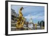 The Samson Fountain in Front of the Grand Peterhof Palace (Petrodvorets)-Michael Runkel-Framed Photographic Print