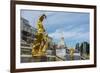 The Samson Fountain in Front of the Grand Peterhof Palace (Petrodvorets)-Michael Runkel-Framed Photographic Print