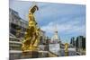 The Samson Fountain in Front of the Grand Peterhof Palace (Petrodvorets)-Michael Runkel-Mounted Photographic Print