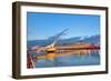 The Samuel Beckett Bridge in Night Time-laurentiu iordache-Framed Photographic Print