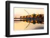 The Samuel Beckett Bridge on the River Liffey in Dublin, Ireland.-Rainprel-Framed Photographic Print