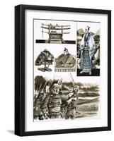 The Samurai's Trade is Robbery and Violence-Dan Escott-Framed Giclee Print