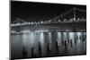 The San Francisco Bay Bridge at Night-Wolterk-Mounted Photographic Print