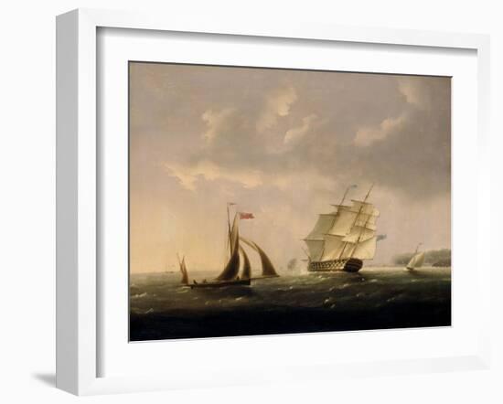 The San Josef off the Southwest Coast-Thomas Buttersworth-Framed Giclee Print