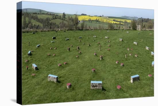 The Sanctuary, Ancient Ritual Site from About 2500Bc, Avebury, Wiltshire, England, United Kingdom-Rolf Richardson-Stretched Canvas