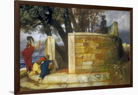 The Sanctuary of Hercules, 1884-Arnold Bocklin-Framed Giclee Print