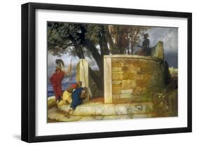 The Sanctuary of Hercules, 1884-Arnold Bocklin-Framed Giclee Print