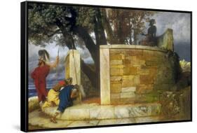 The Sanctuary of Hercules, 1884-Arnold Bocklin-Framed Stretched Canvas