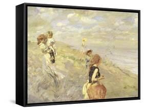 The Sand Dunes, 1907-Ettore Tito-Framed Stretched Canvas