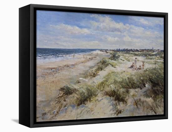 The Sand Dunes at Walberswick, 2008-John Sutton-Framed Stretched Canvas