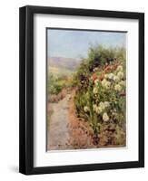 The Sand Garden, Ballaterson, Isle of Man, 1915-Henry Marriott Paget-Framed Giclee Print