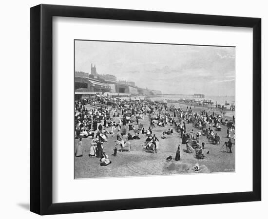 'The Sands at Ramsgate', c1896-FGO Stuart-Framed Photographic Print