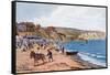 The Sands, New Swanage-Alfred Robert Quinton-Framed Stretched Canvas