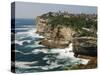 The Sandstone Cliffs of Gap - an Ocean Lookout Near the Entrance to Sydney Harbour, Australia-Andrew Watson-Stretched Canvas