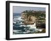 The Sandstone Cliffs of Gap - an Ocean Lookout Near the Entrance to Sydney Harbour, Australia-Andrew Watson-Framed Photographic Print