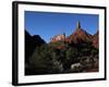 The Sandstone Spire of Castleton Tower Dominates the Castle Valley, Near the Colorado River, Utah-David Pickford-Framed Photographic Print