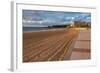 The Sandy Beach and Promenade in Biarritz, Pyrenees Atlantiques, Aquitaine, France, Europe-Martin Child-Framed Photographic Print