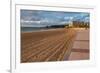 The Sandy Beach and Promenade in Biarritz, Pyrenees Atlantiques, Aquitaine, France, Europe-Martin Child-Framed Photographic Print