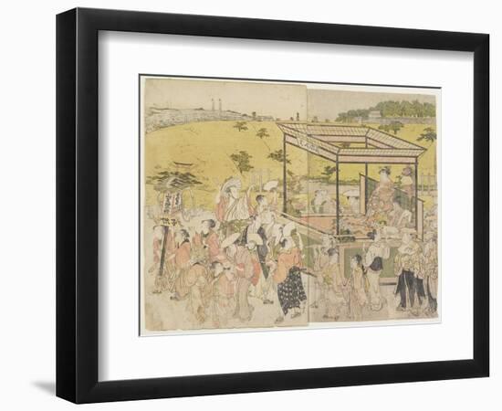 The Sanno Festival Procession, 1788-Torii Kiyonaga-Framed Giclee Print