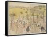 The Sanno Festival Procession, 1788-Torii Kiyonaga-Framed Stretched Canvas