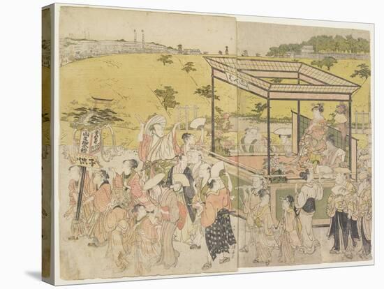 The Sanno Festival Procession, 1788-Torii Kiyonaga-Stretched Canvas