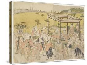 The Sanno Festival Procession, 1788-Torii Kiyonaga-Stretched Canvas