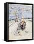 The 'Sans Pareil' in Brixham Harbour, c.1931-Dora Carrington-Framed Stretched Canvas