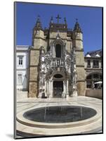 The Santa Cruz Church, with Manueline Facade, on the Praca 8 De Maio Square, Coimbra, Beira Litoral-Stuart Forster-Mounted Photographic Print