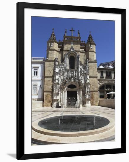 The Santa Cruz Church, with Manueline Facade, on the Praca 8 De Maio Square, Coimbra, Beira Litoral-Stuart Forster-Framed Photographic Print
