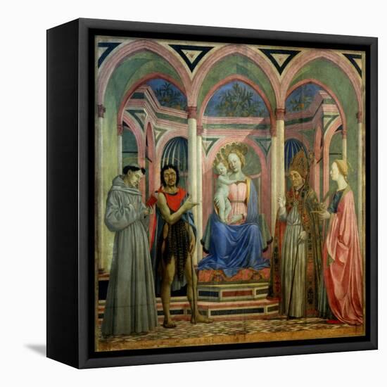 The Santa Lucia De' Magnoli Altarpiece, Ca 1447-Domenico Veneziano-Framed Stretched Canvas