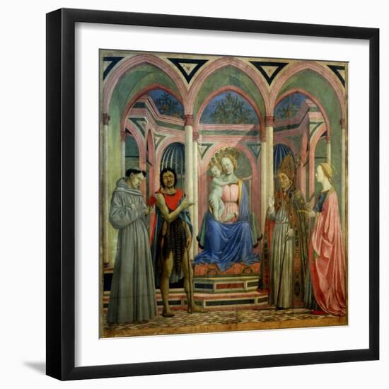 The Santa Lucia De' Magnoli Altarpiece, Ca 1447-Domenico Veneziano-Framed Premium Giclee Print