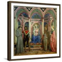 The Santa Lucia De' Magnoli Altarpiece, Ca 1447-Domenico Veneziano-Framed Giclee Print