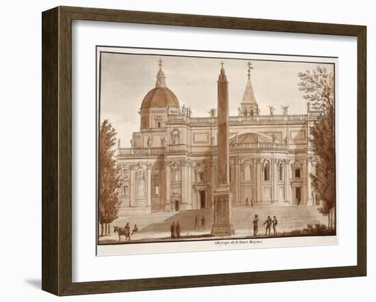 The Santa Maria Maggiore Obelisk, 1833-Agostino Tofanelli-Framed Giclee Print