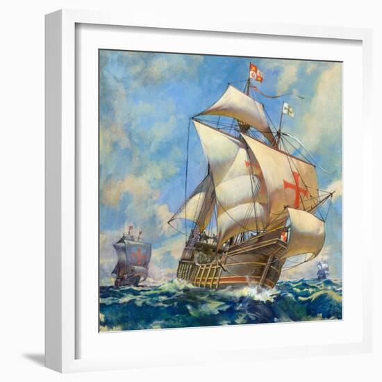 The Santa Maria-James Edwin Mcconnell-Framed Giclee Print