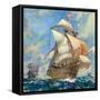 The Santa Maria-James Edwin Mcconnell-Framed Stretched Canvas