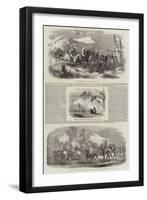 The Santhals and the Railway Engineers-null-Framed Giclee Print