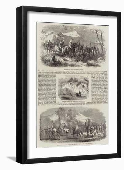 The Santhals and the Railway Engineers-null-Framed Giclee Print