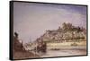 The Saone at Lyons, 1875-Johan-Barthold Jongkind-Framed Stretched Canvas