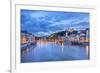 The Saone River in Lyon City-prochasson-Framed Photographic Print