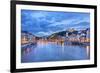 The Saone River in Lyon City-prochasson-Framed Photographic Print