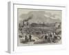 The Sappers and Miners Repairing the Embankment of Plumstead Marshes after the Explosion on Saturda-null-Framed Giclee Print