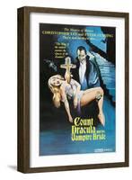 The Satanic Rites of Dracula, (aka Count Dracula And His Vampire Bride), 1973-null-Framed Art Print