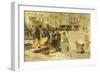 The Saturday Market in Campo San Paolo, Venice, 1882-1883-Giacomo Favretto-Framed Giclee Print