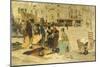 The Saturday Market in Campo San Paolo, Venice, 1882-1883-Giacomo Favretto-Mounted Giclee Print