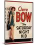 THE SATURDAY NIGHT KID, Clara Bow on US poster art, 1929-null-Mounted Art Print