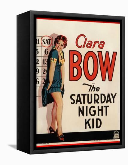 THE SATURDAY NIGHT KID, Clara Bow on US poster art, 1929-null-Framed Stretched Canvas