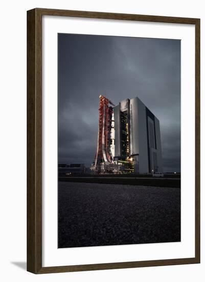 The Saturn 5 Rocket and the Apollo 12-null-Framed Photographic Print