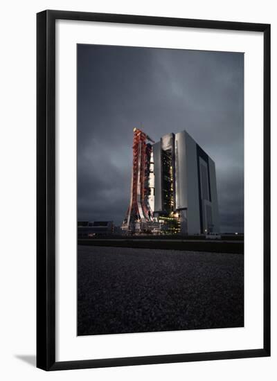 The Saturn 5 Rocket and the Apollo 12-null-Framed Photographic Print